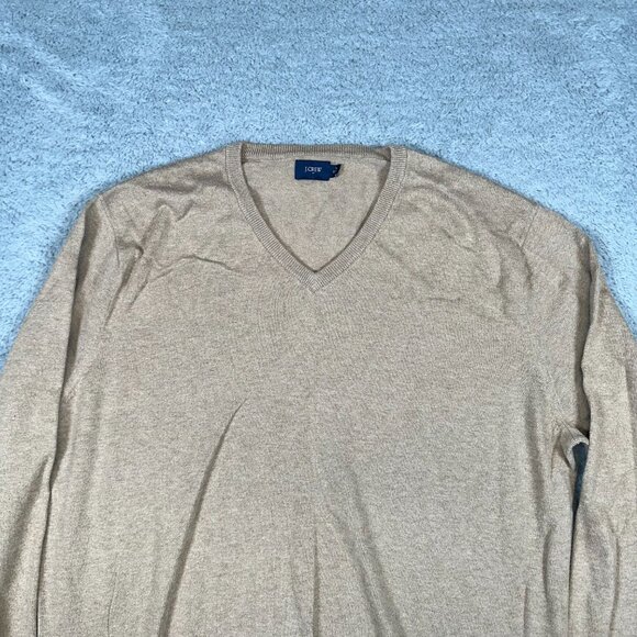 J.Crew Sweater Mens‎ Cotton Merino Wool V-Neck Pullover Size Extra Large - Picture 3 of 12